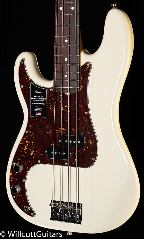 

Басс гитара Fender American Professional II Precision Bass Rosewood Fingerboard Olympic White Lefty