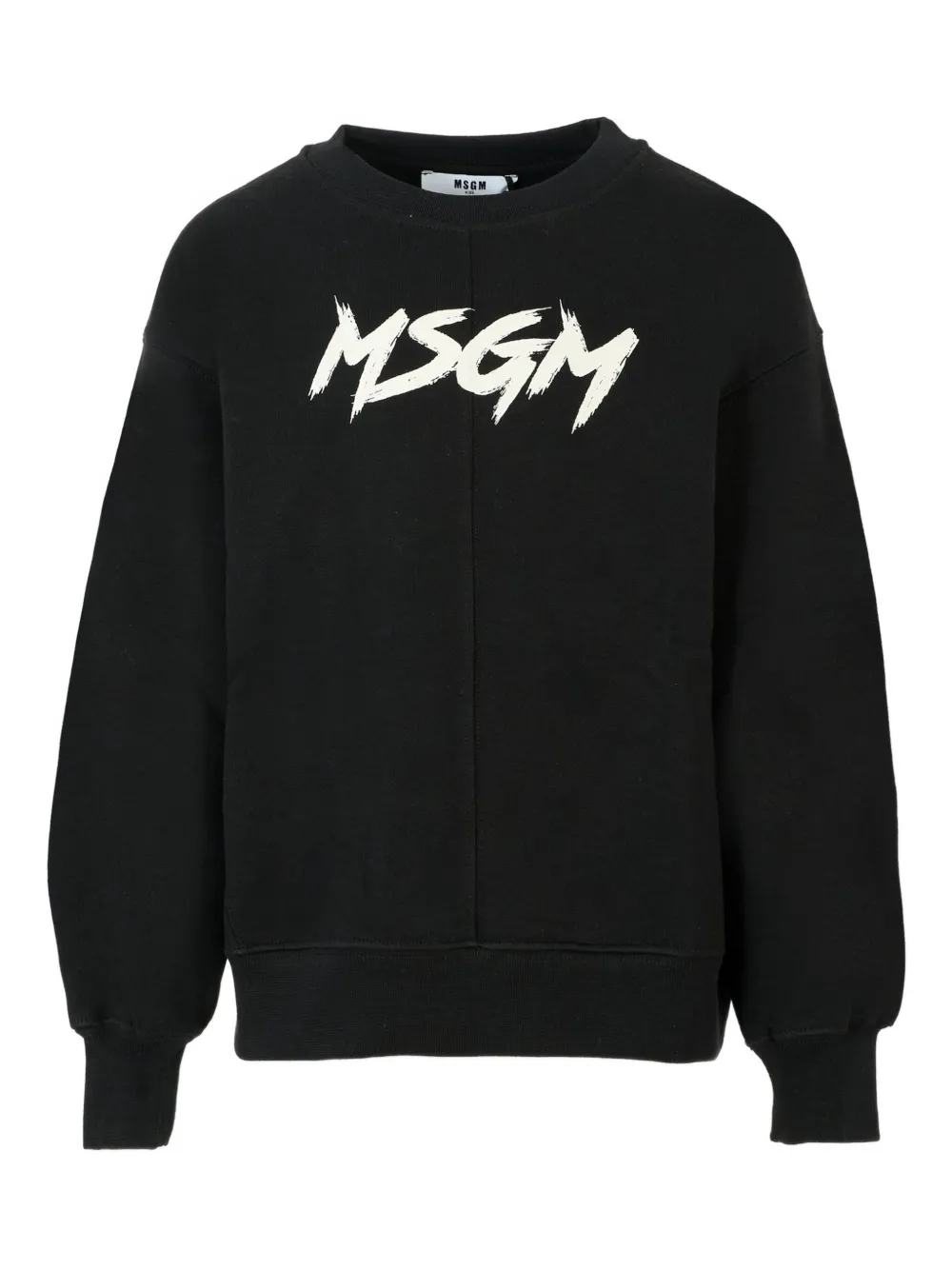 

Хлопковая толстовка с логотипом MSGM Kids, черный