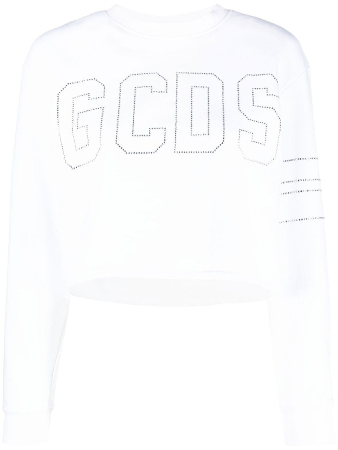 

GCDS укороченная толстовка с логотипом, белый