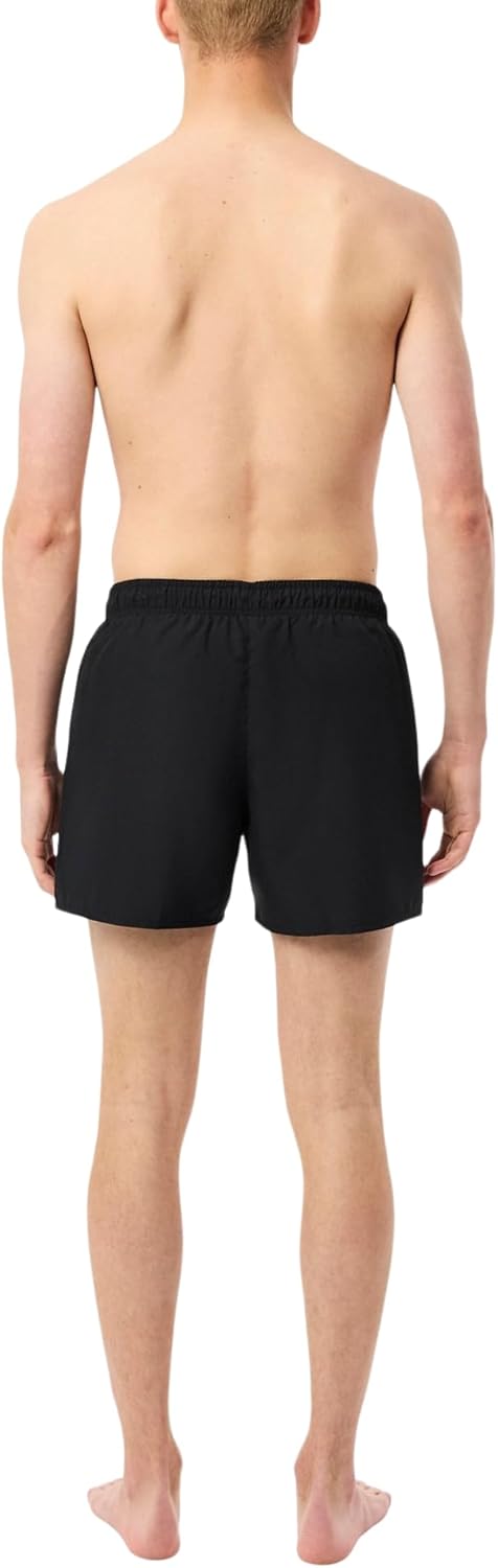 Мужские быстросохнущие шорты для плавания Lacoste 5,5 дюйма, Black/Green — фото 3