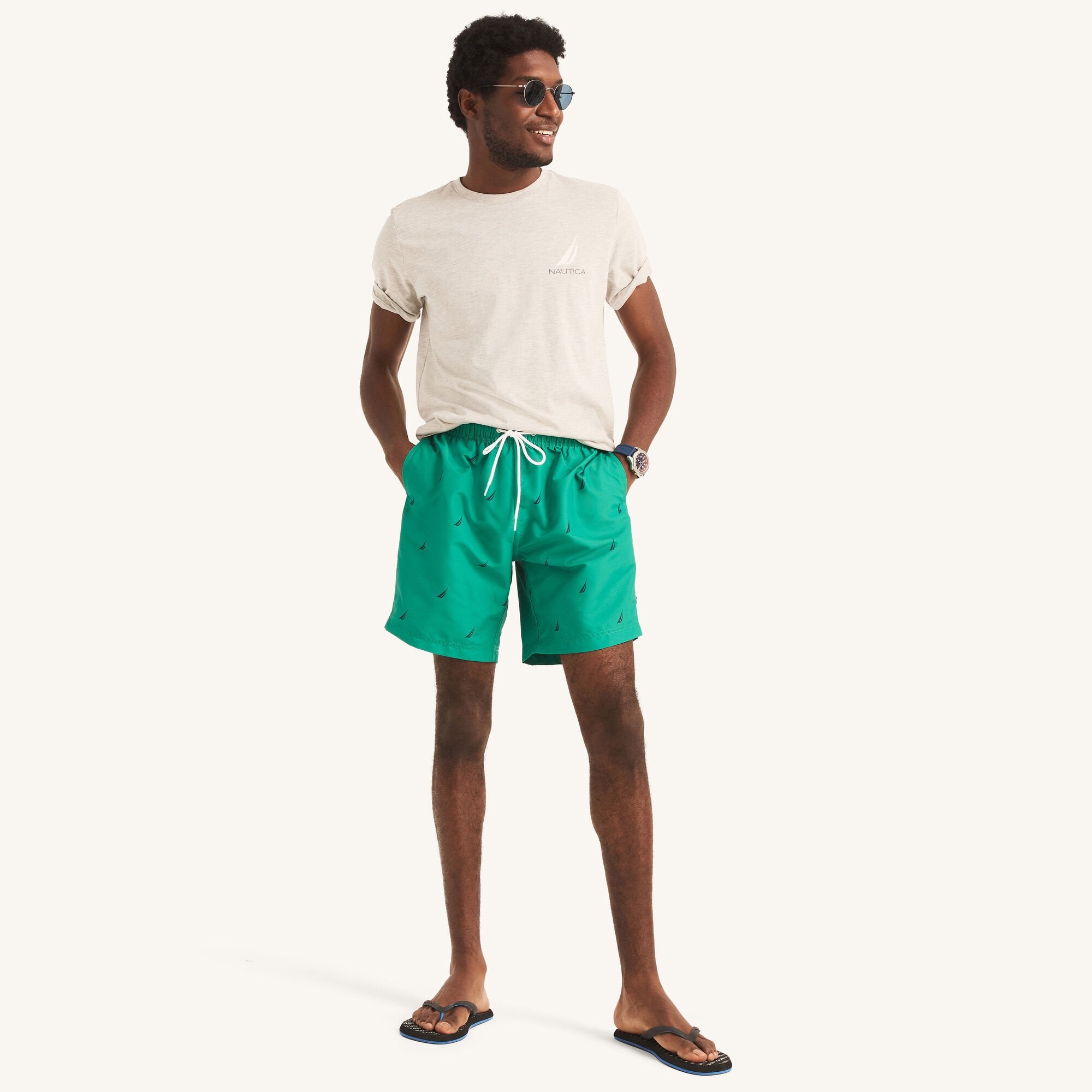 

Мужские шорты для плавания Nautica, цвет pepper green