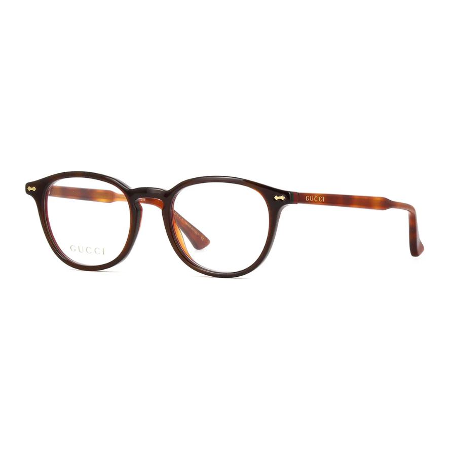 

GUCCI Ацетатная овальная оправа для очков унисекс в черепаховом цвете, Tortoiseshell