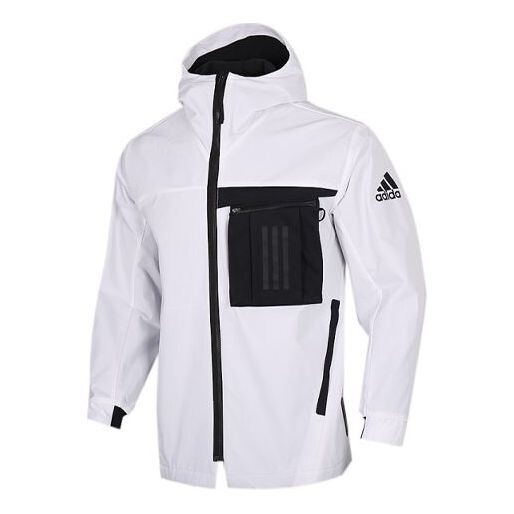 

Куртка adidas Zipper Cargo Woven Fleece Lined Jacket White, белый