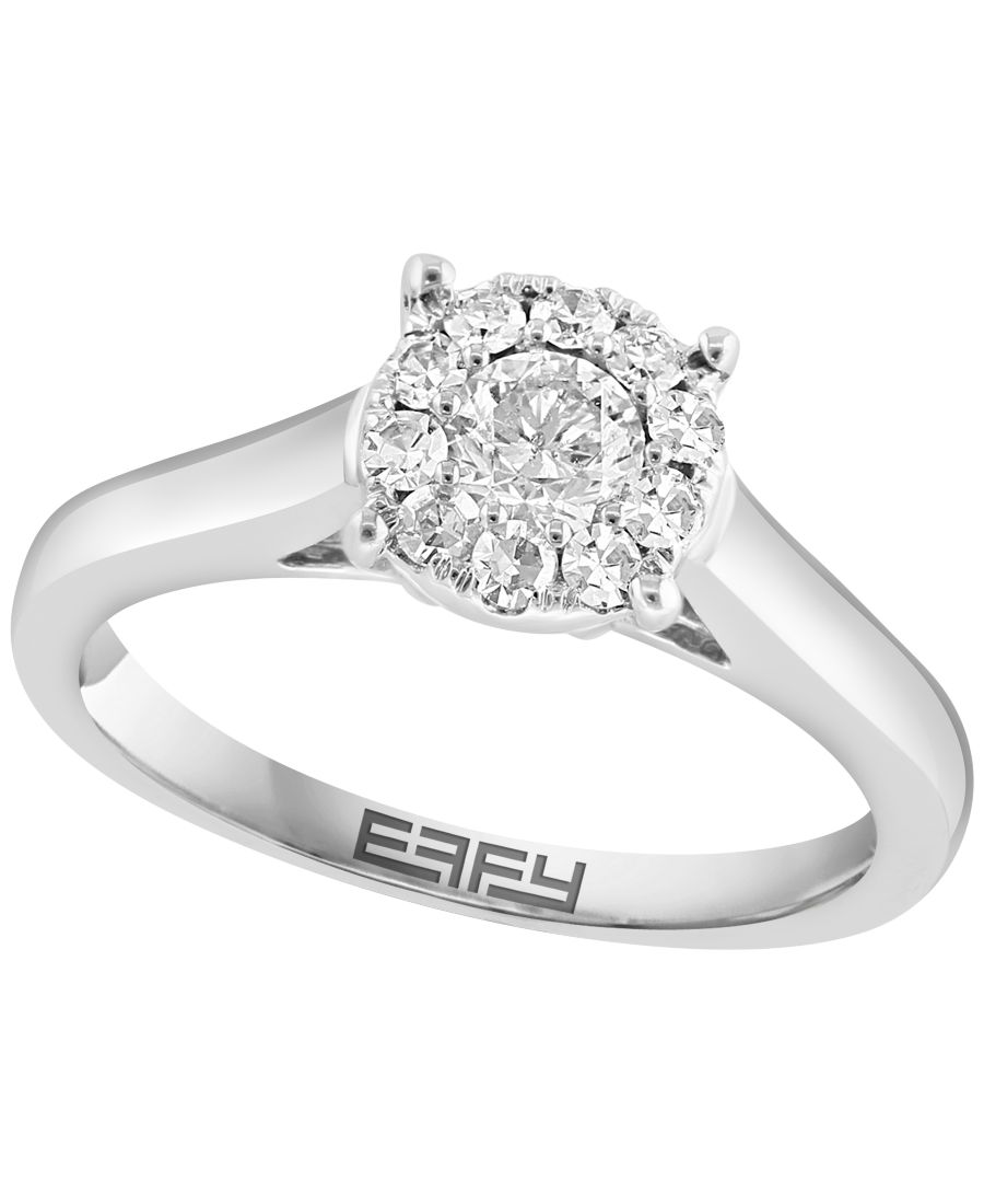 

Бриллиантовое обручальное кольцо (1 карат) из белого золота 14 карат EFFY Collection, 14k White Gold