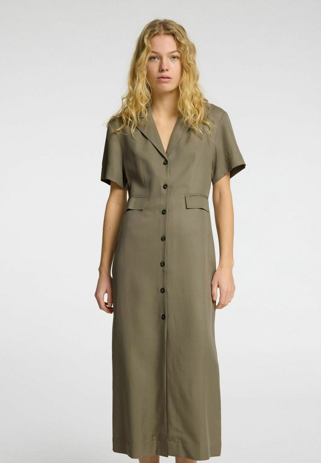 

Платье-рубашка ELEGANTES Selected Femme, светло-зеленый