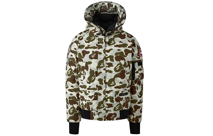 A BATHING APE X X Concepts Chilliwack Jacket Canada Goose, Камуфляж "Снежные горы" — фото 2
