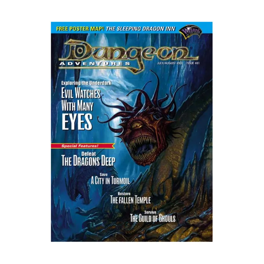 

Журнал #81 "Defeat the Dragons Deep, Sleeping Dragon Inn Poster Map", Dungeon Magazine #051 - #100