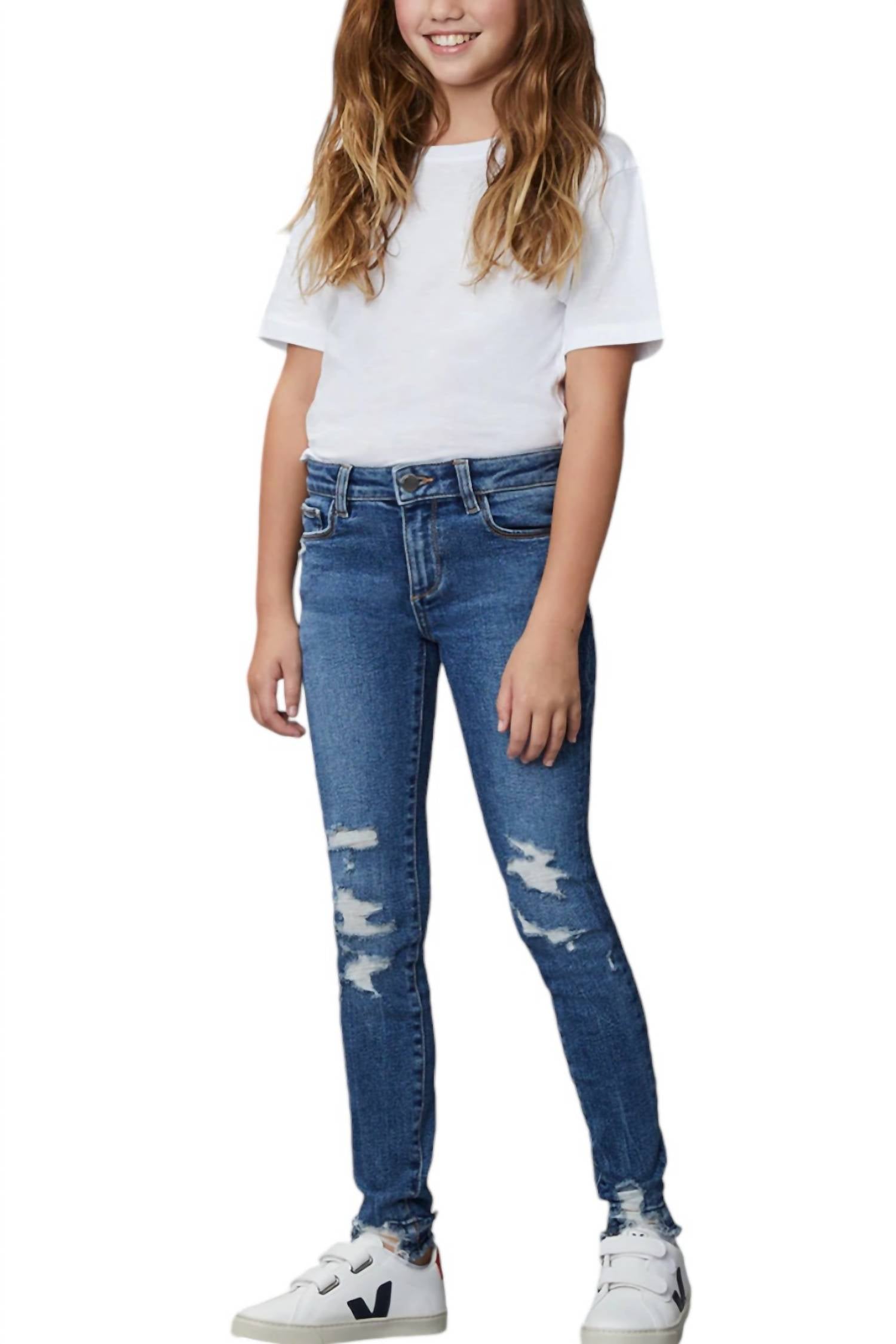 

Джинсы Chloe Skinny с эффектом потертости Tween Riptide для девочек DL1961 - Kids'