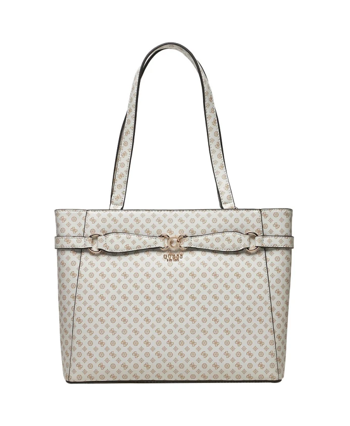 

Сумка шоппер со знаковыми деталями Guess, белый