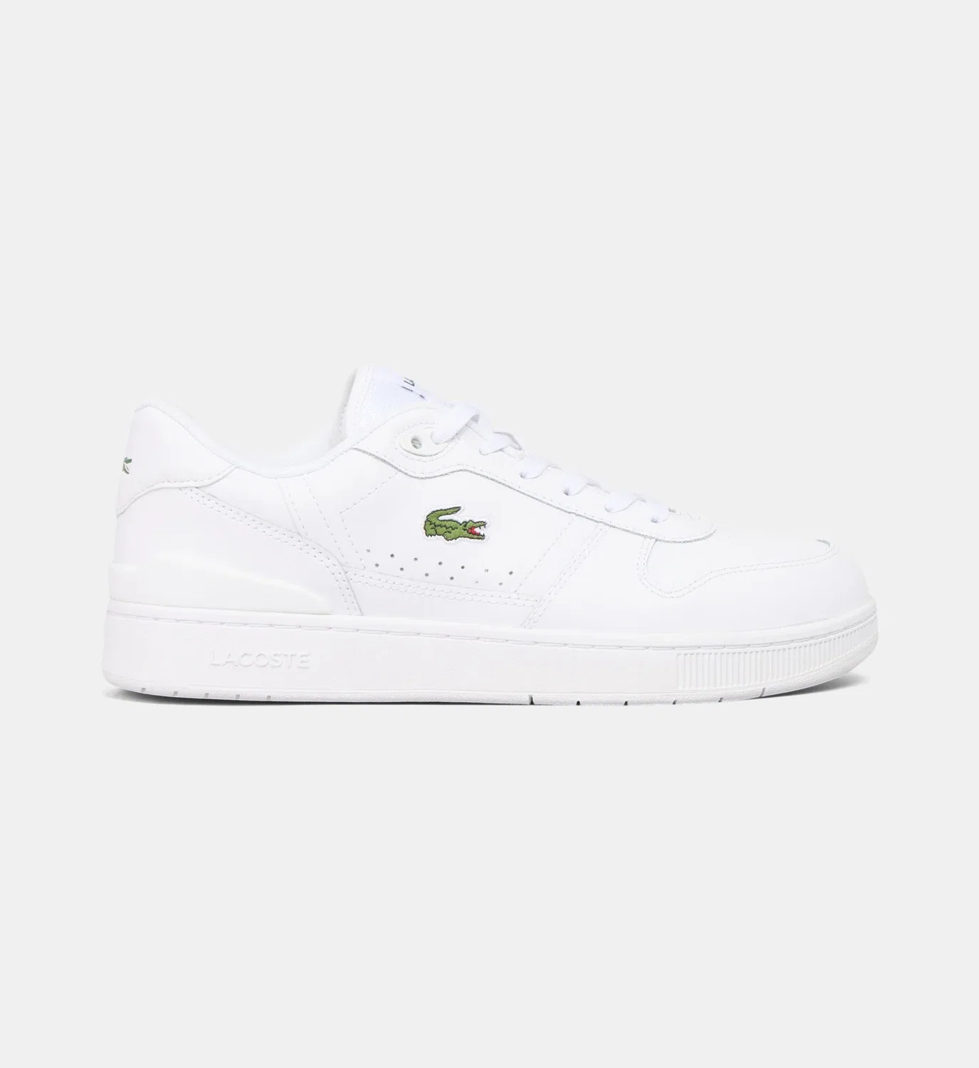 Кроссовки низкие T-Clip Set кожа Lacoste, белый