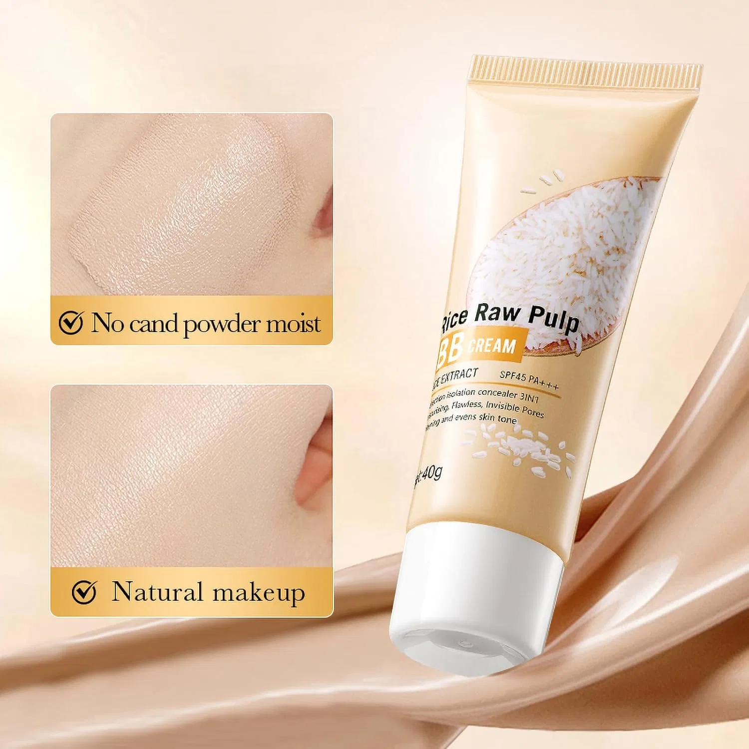 Солнцезащитный крем для лица 3 в 1 с SPF 45+, тонирующий Qcgniui — фото 3