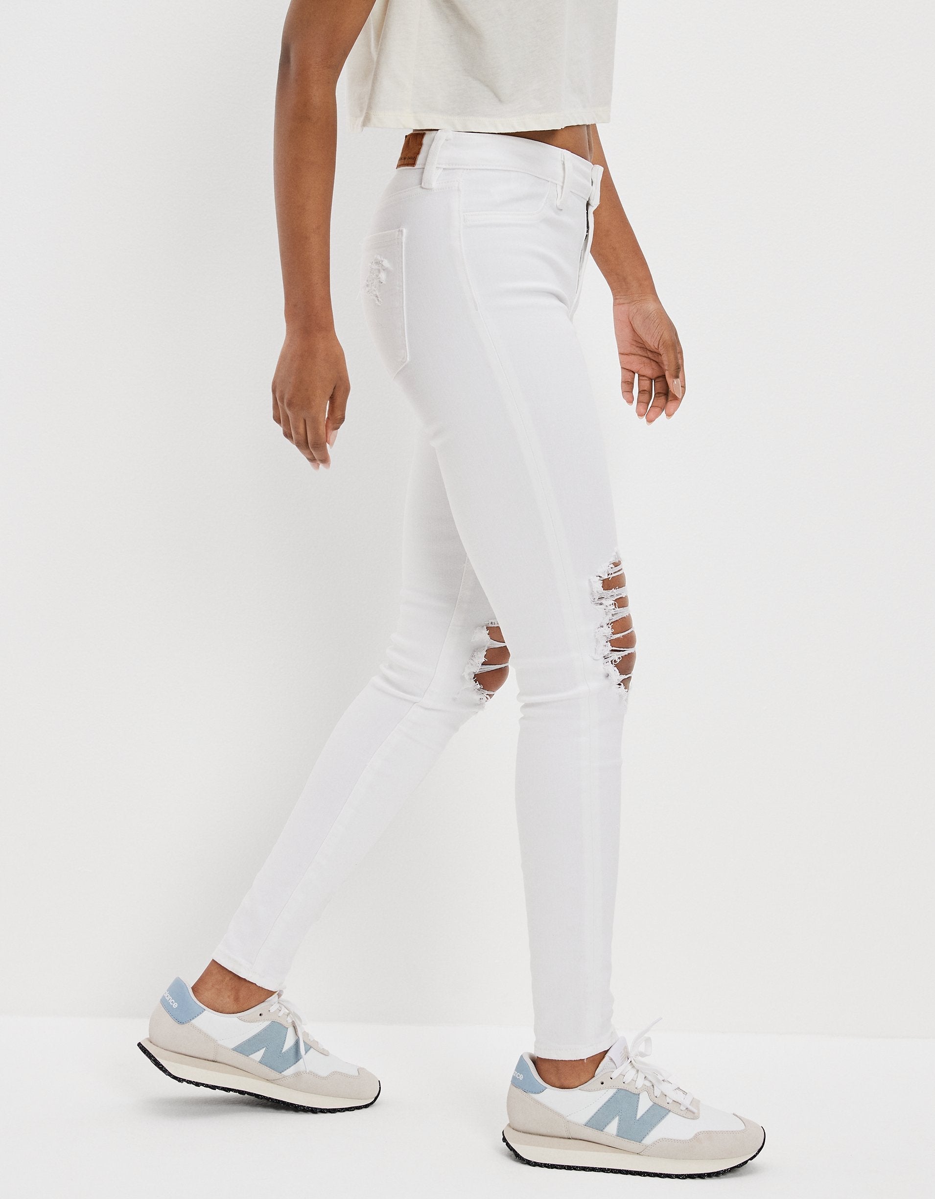 

Джеггинсы женские American Eagle Outfitters, цвет rip and repair white