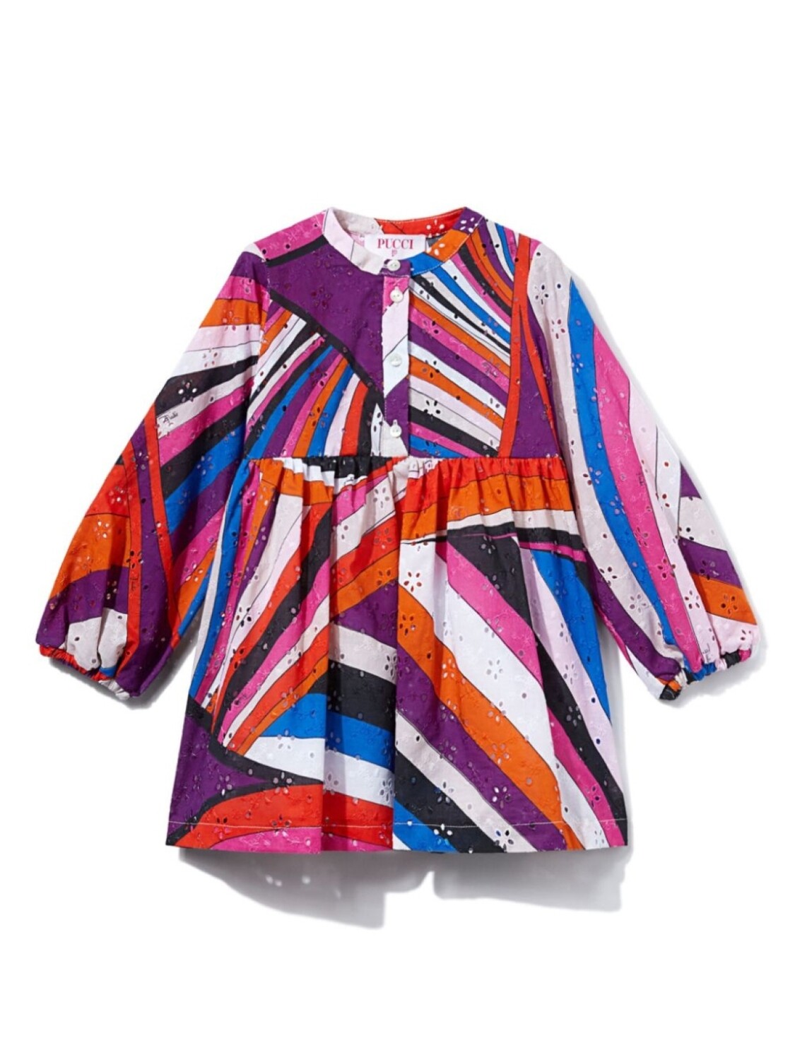 

PUCCI Junior платье с абстрактным принтом, фиолетовый