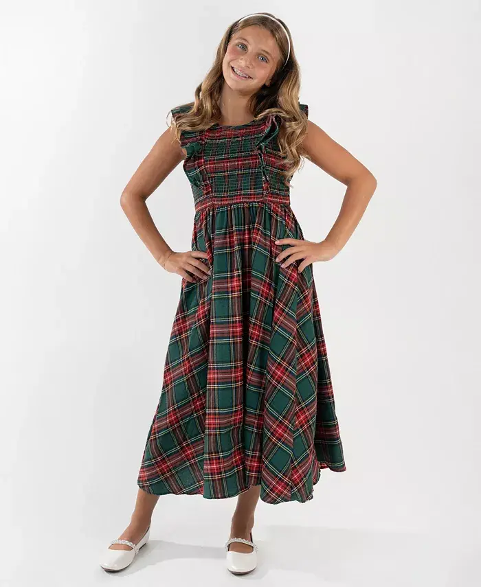 

Платье для девочек 7-16 лет с плетеным корсажем и рукавами-фонариками без бретелей Rare Editions, мультиколор