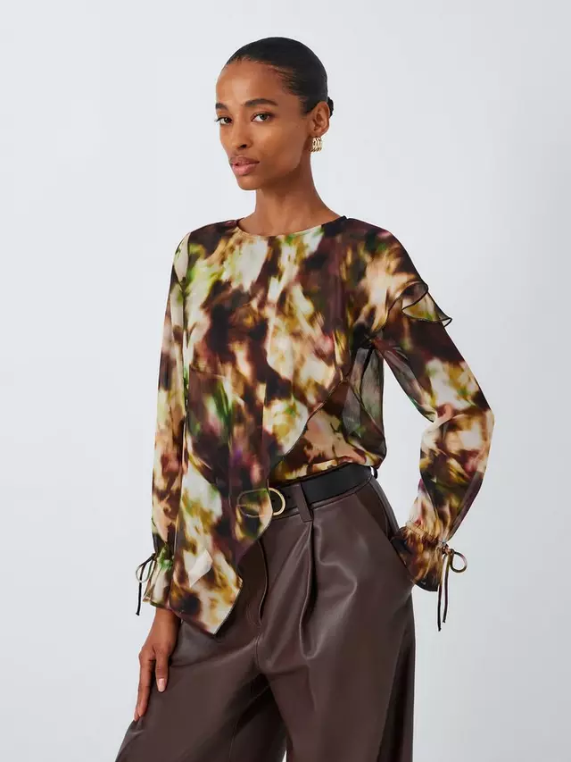 

Топ John Lewis Soft Focus Bloom, цвет black/multi