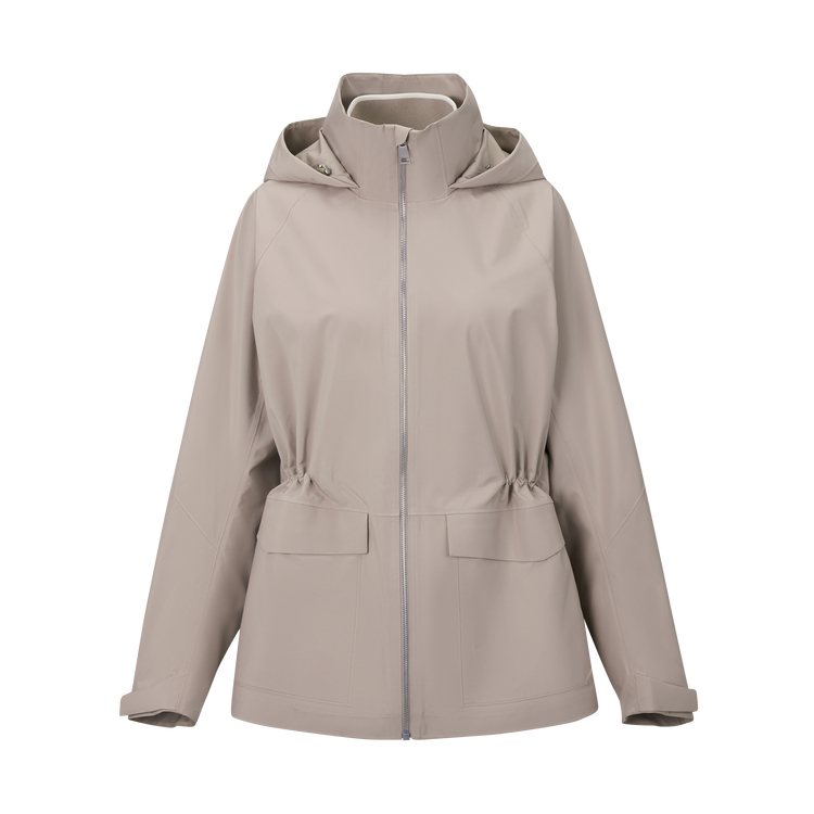 

Куртки женские с капюшоном, средней плотности, другие Descente, be-бежевый