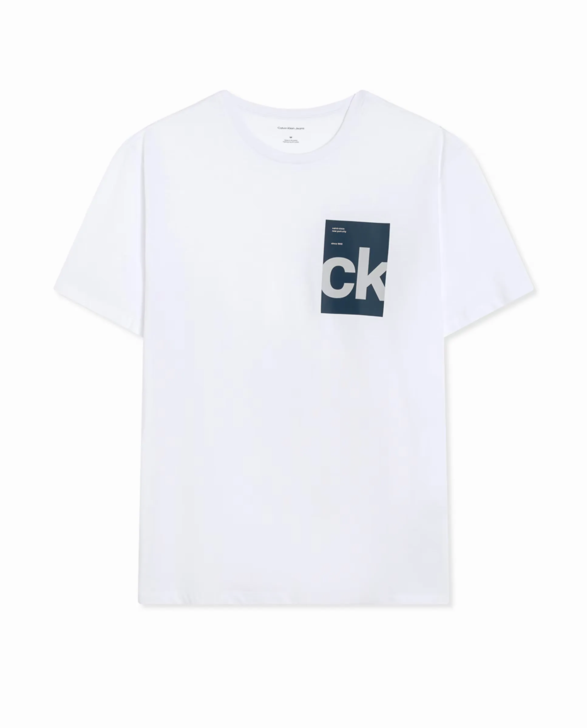 

Мужская футболка с принтом Calvin Klein Jeans, белый