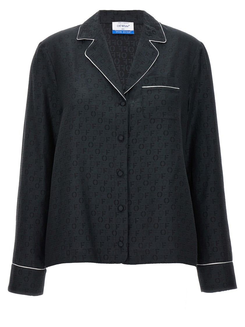 

Рубашка для пижамы Off Jacquard Off-White, черный