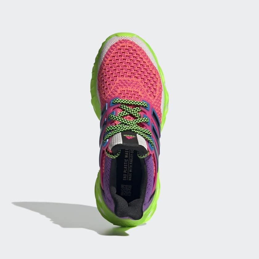 Беговые кроссовки Adidas Unisex-Child Ultraboost 5.0 DNA (для больших детей), белый/розовый — фото 2