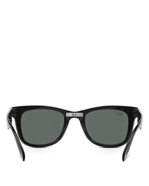 Поляризованные складные солнцезащитные очки Ray-Ban Wayfarer Ease, 50 мм, черный — фото 4