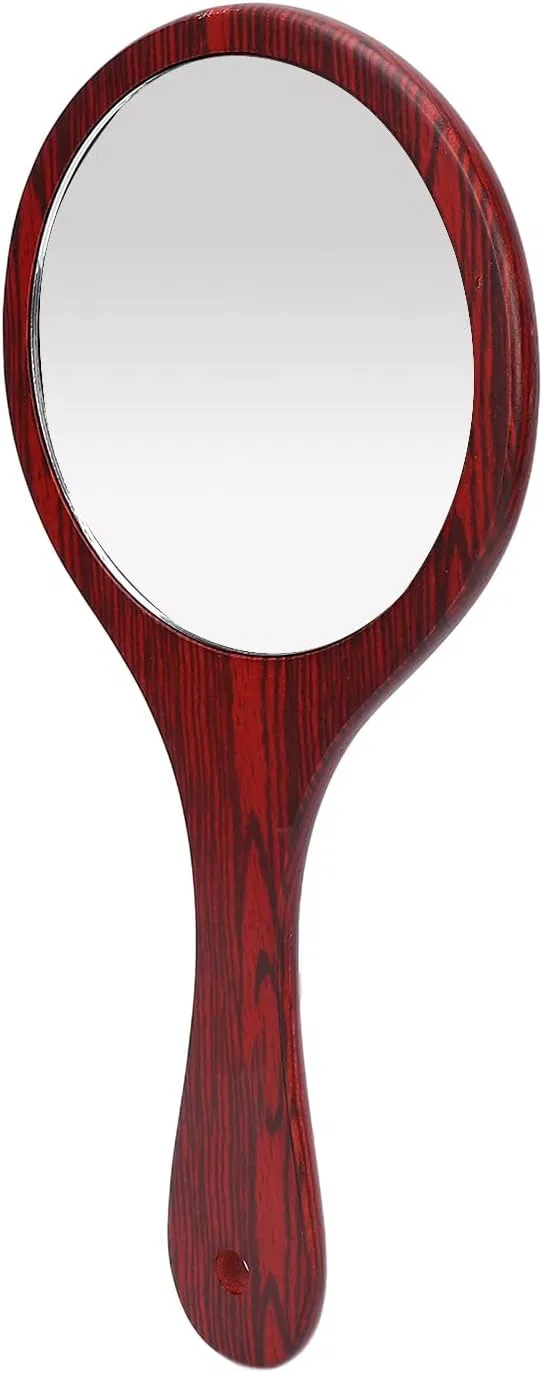 Ручное зеркало «Vintage Wooden Mirror» с деревянной ручкой Wnesy