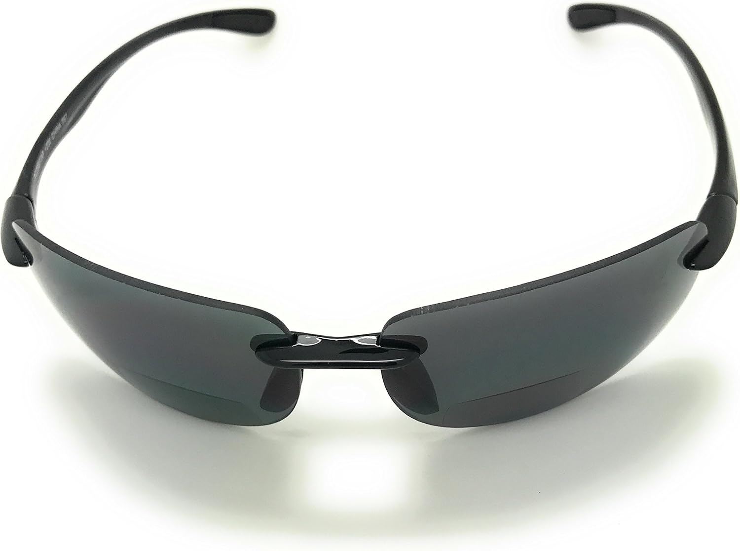 

Солнцезащитные очки Sun Readers без оправы Maui Wrap с поляризованными или неполяризованными линзами, легкая оправа из материала TR90, бифокальные линзы MyUV, Black Frame/Smoke Lens