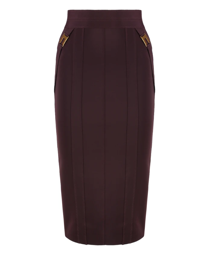 

Эластичная юбка-карандаш с логотипом Elisabetta Franchi, красный