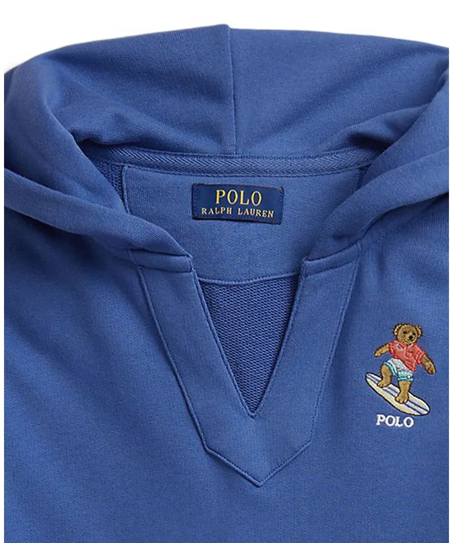 Детская толстовка с длинными рукавами Polo Bear Terry, размеры 8-20 Polo Ralph Lauren, синий — фото 3