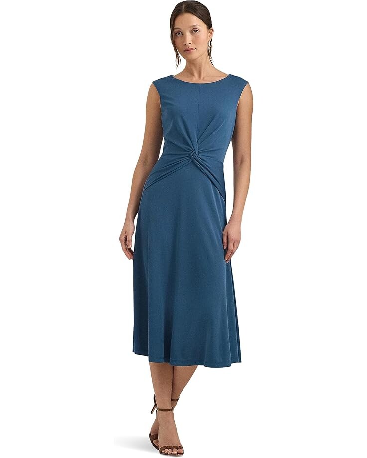 

Платье Lauren Ralph Lauren Twist-Front Jersey Dress, цвет Indigo Dusk