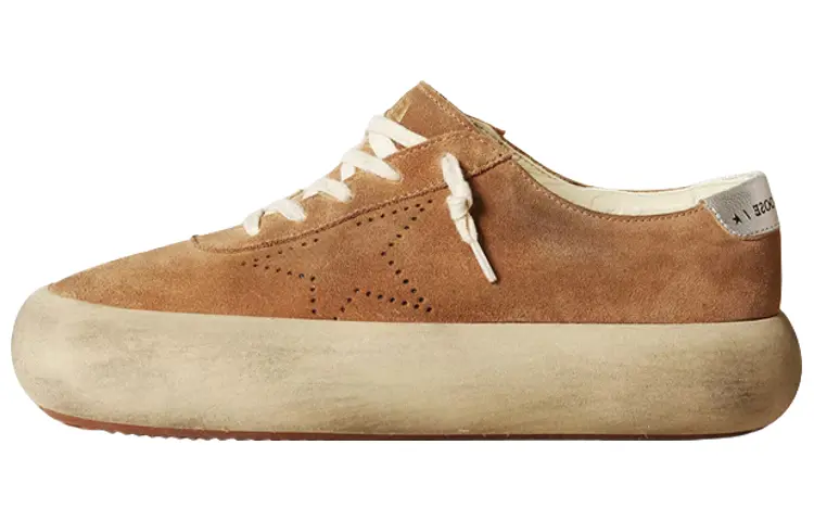 Кроссовки для скейтбординга Space-Star женские, низкие, коричневые Golden Goose