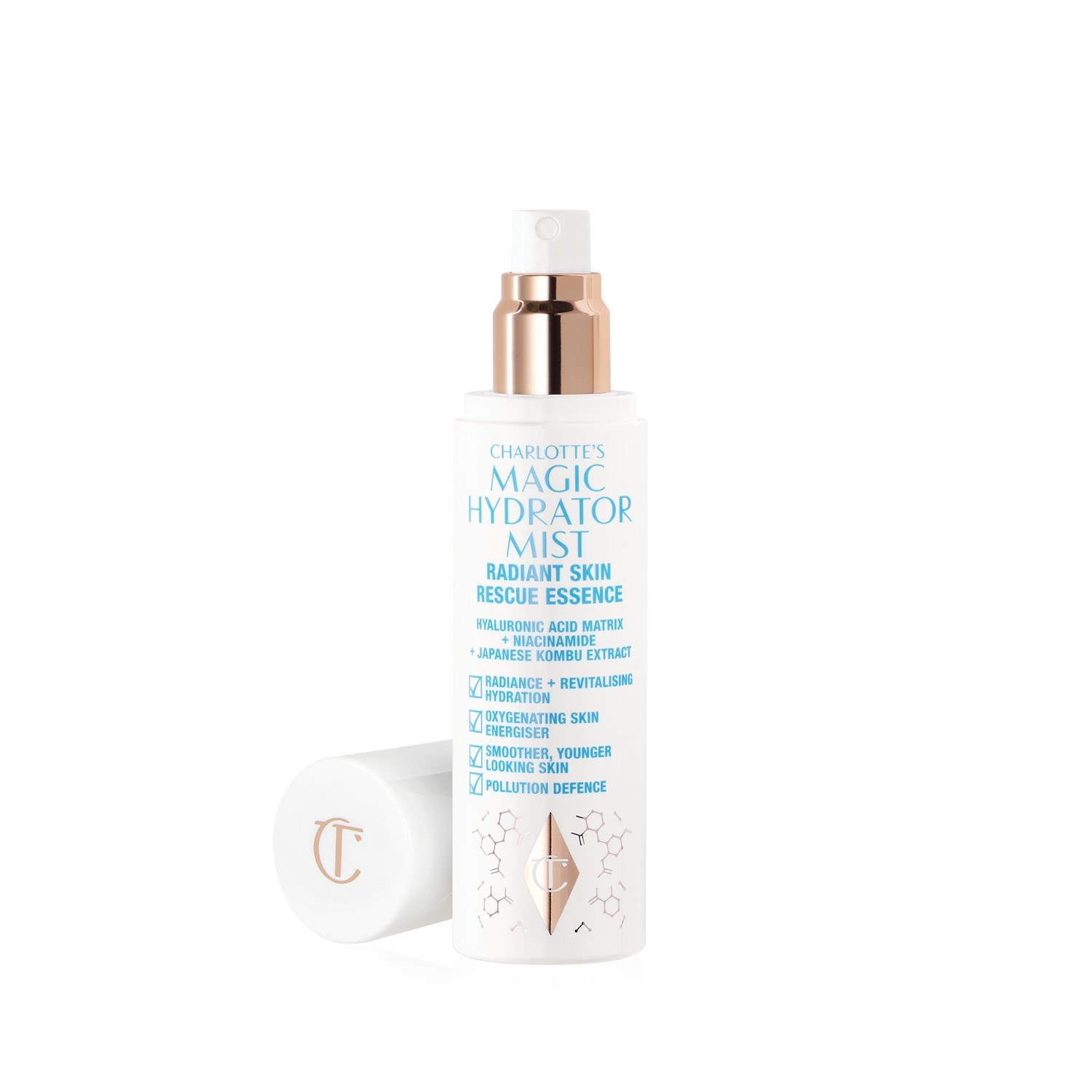

Спрей для лица magic hydration mist Charlotte Tilbury, объем 75 мл