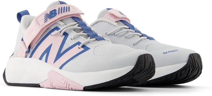Детские кроссовки New Balance FuelCell Play V1 с застежкой-липучкой, серый — фото 4