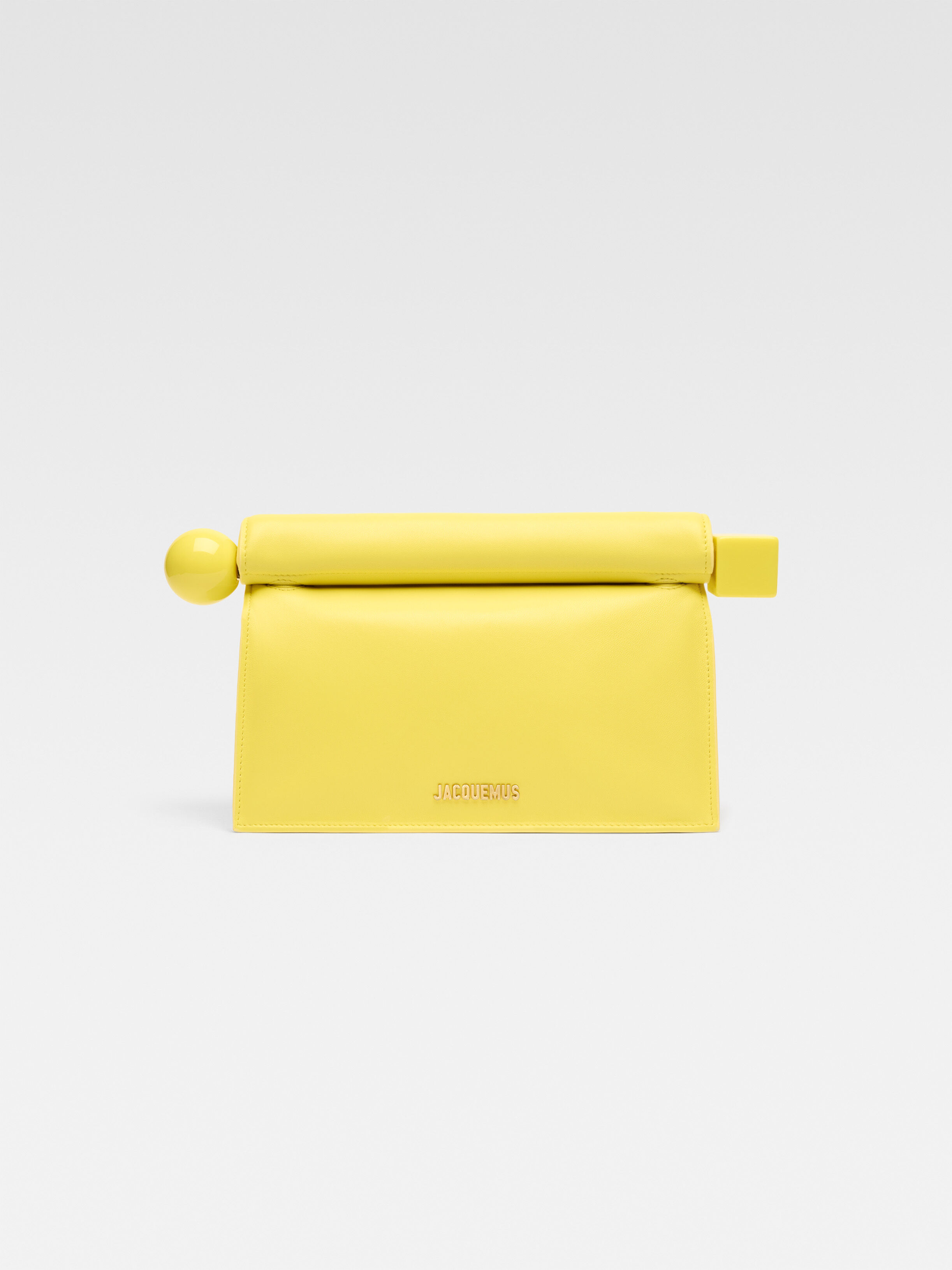 

Клатч Take-away JACQUEMUS The Rond Carré clutch, желтый
