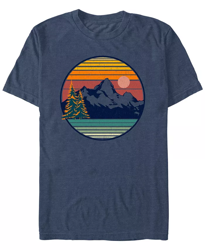 

Мужская футболка с коротким рукавом Mountain View Design By Humans, синий