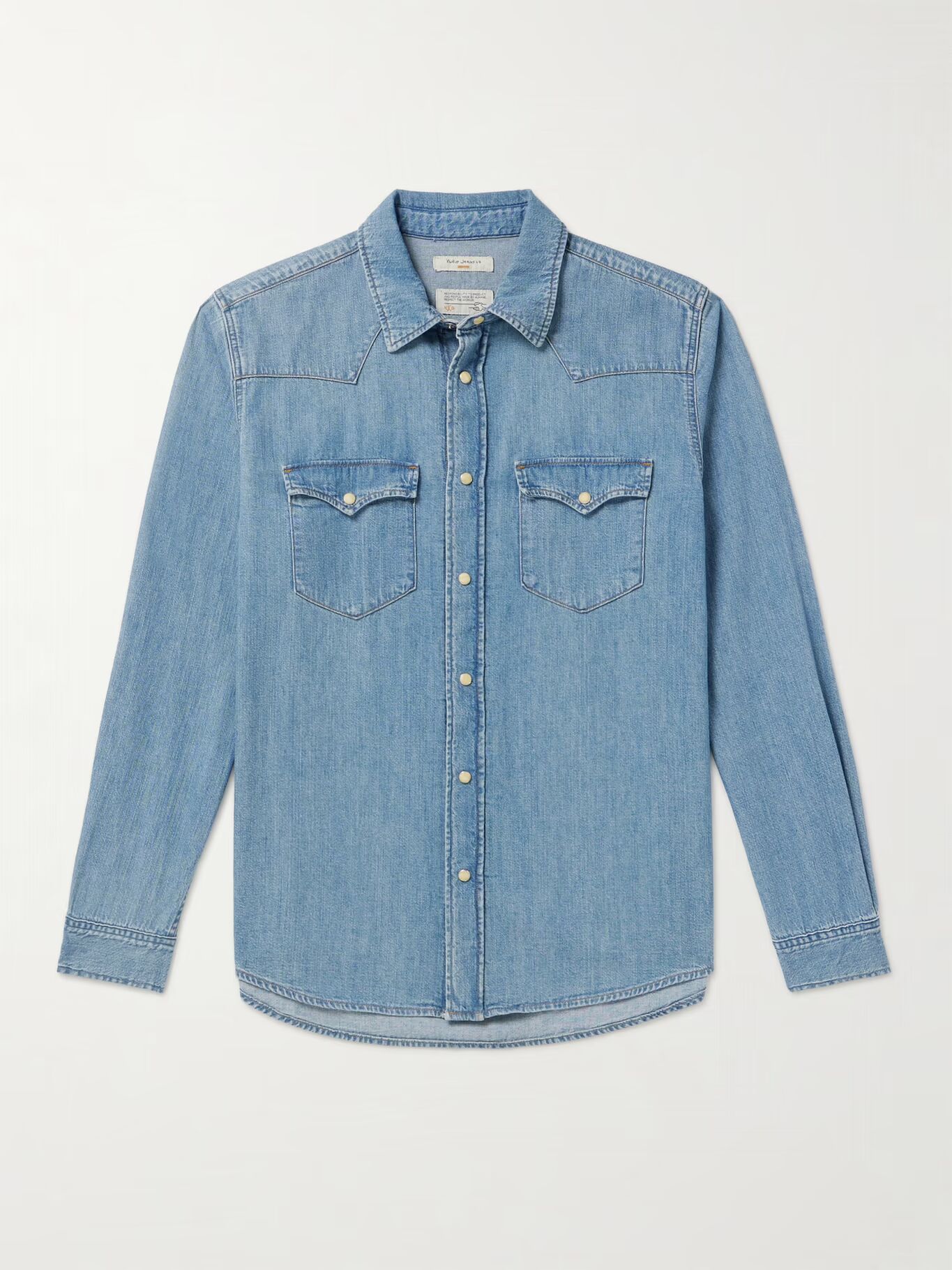 

Рубашка в стиле вестерн от George Denim NUDIE JEANS, синий