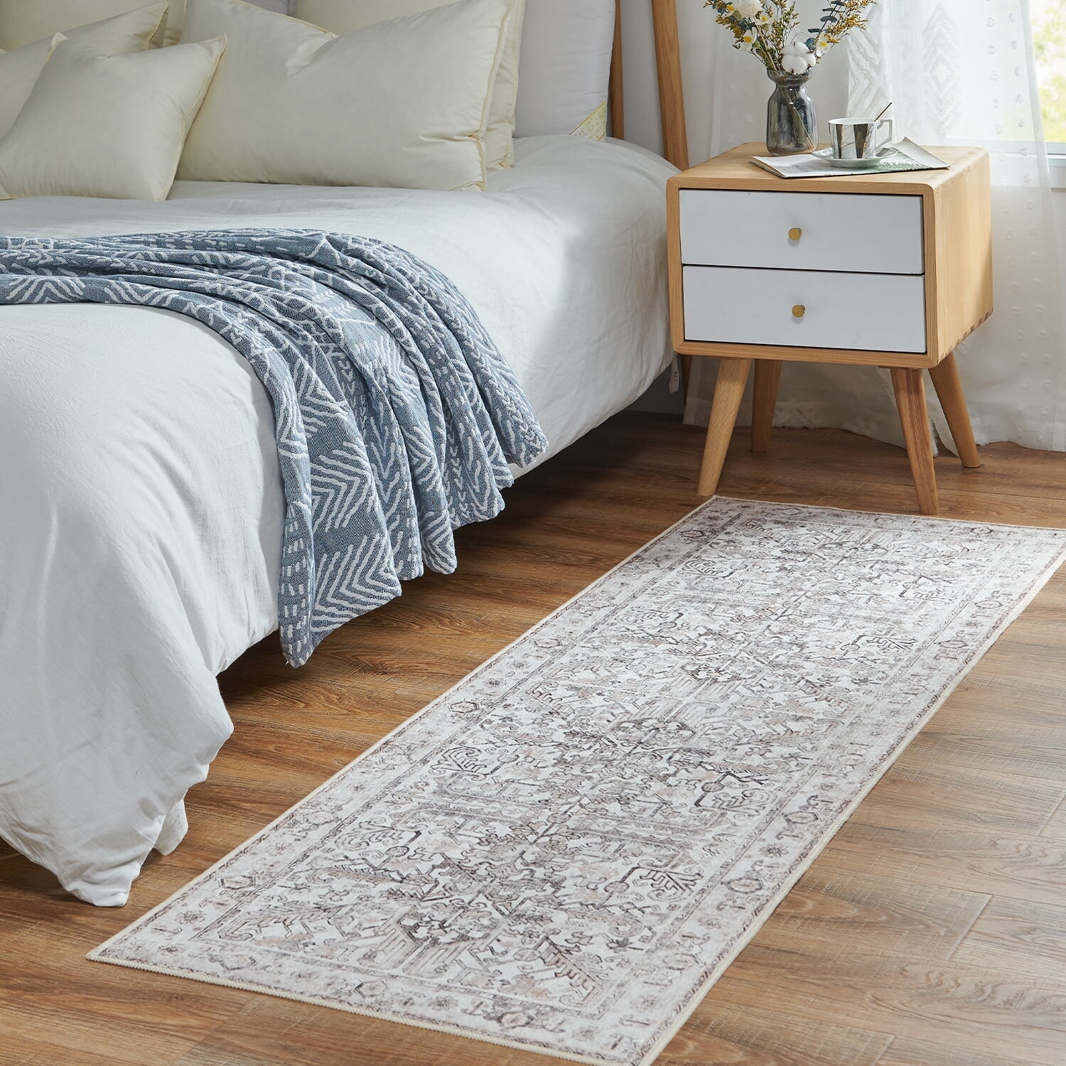 

Ковер для прихожей Rugking Runner Rug, серый