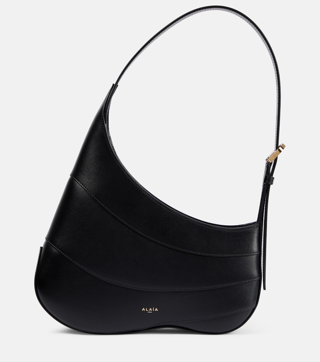 

Кожаная сумка через плечо Alaïa, черный