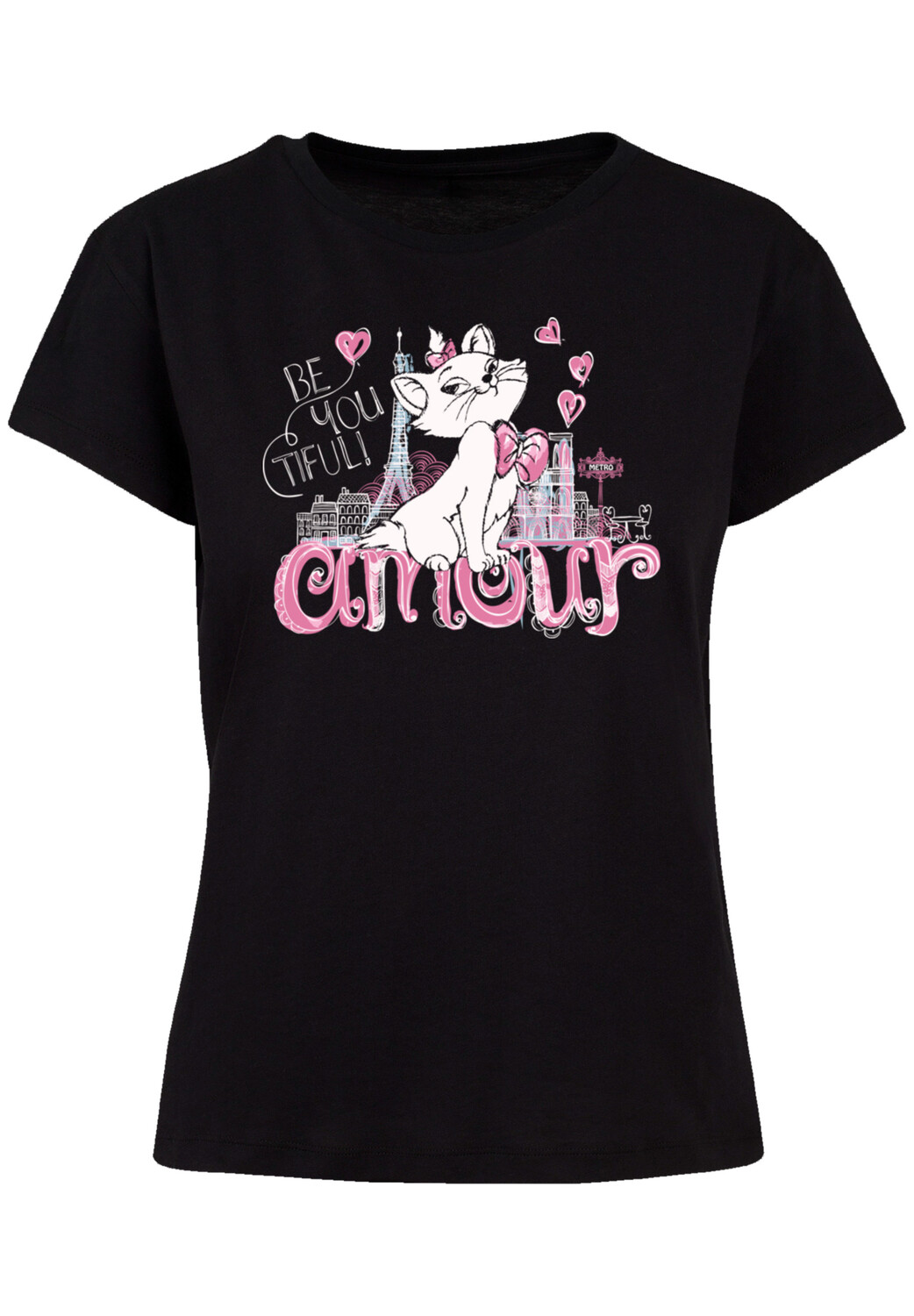 

Футболка F4NT4STIC Ladies Box Tee Disney Aristocats Amour, черный