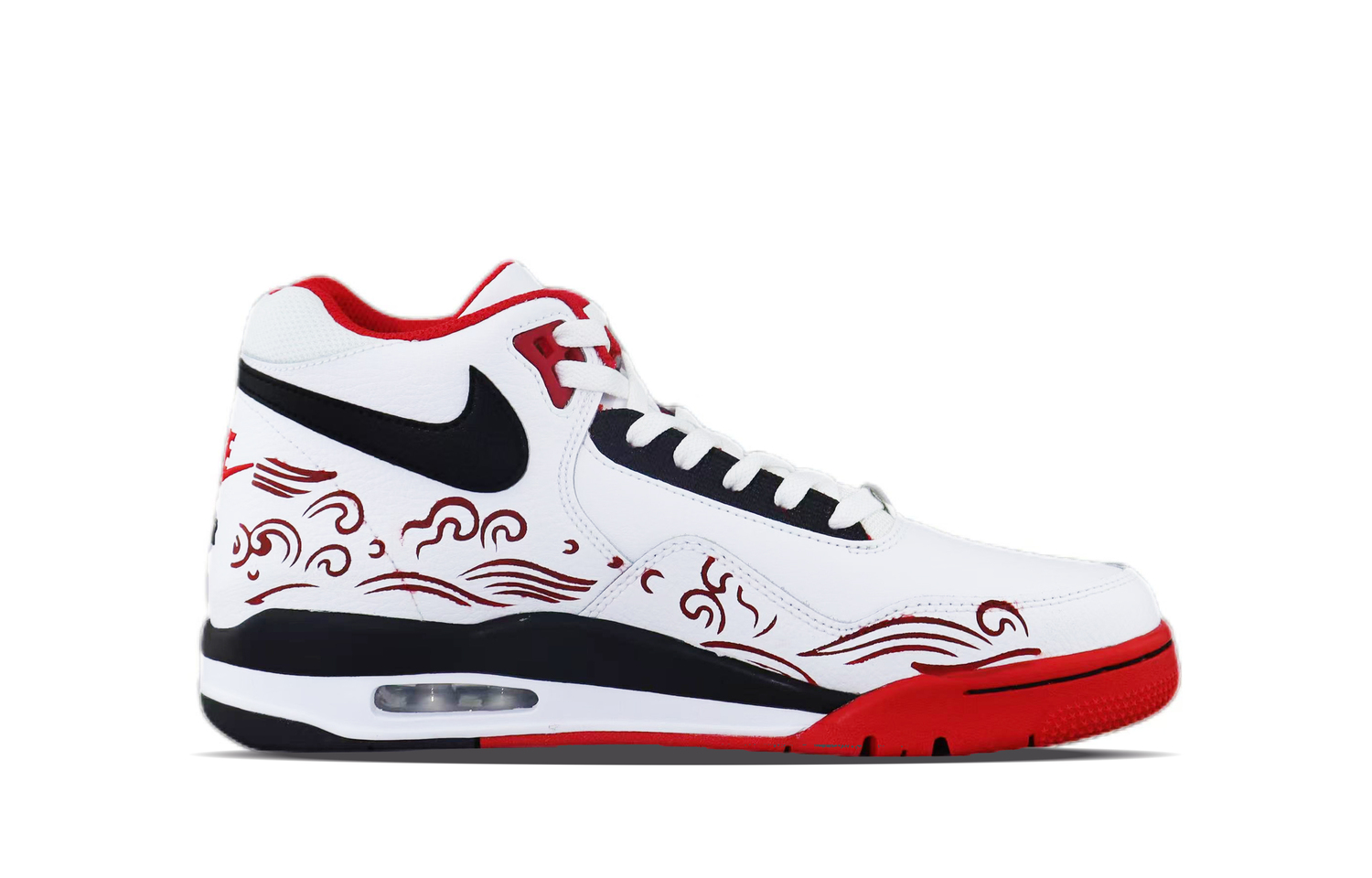 Nike Кроссовки баскетбольные Mid top Unisex Flight Legacy Abrasion Resistant Vintage Red — фото 4