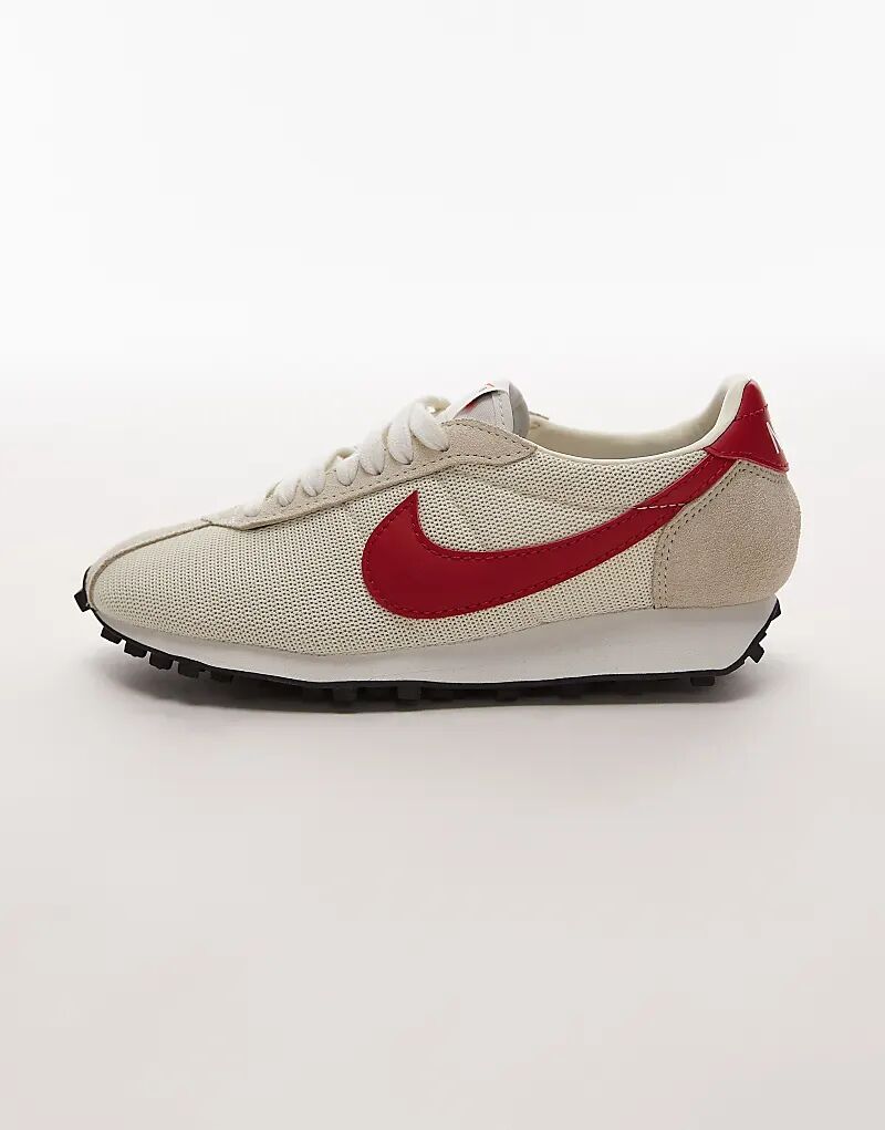 Кроссовки унисекс Nike LD-1000 в кремово-белом и красном цветах — фото 2