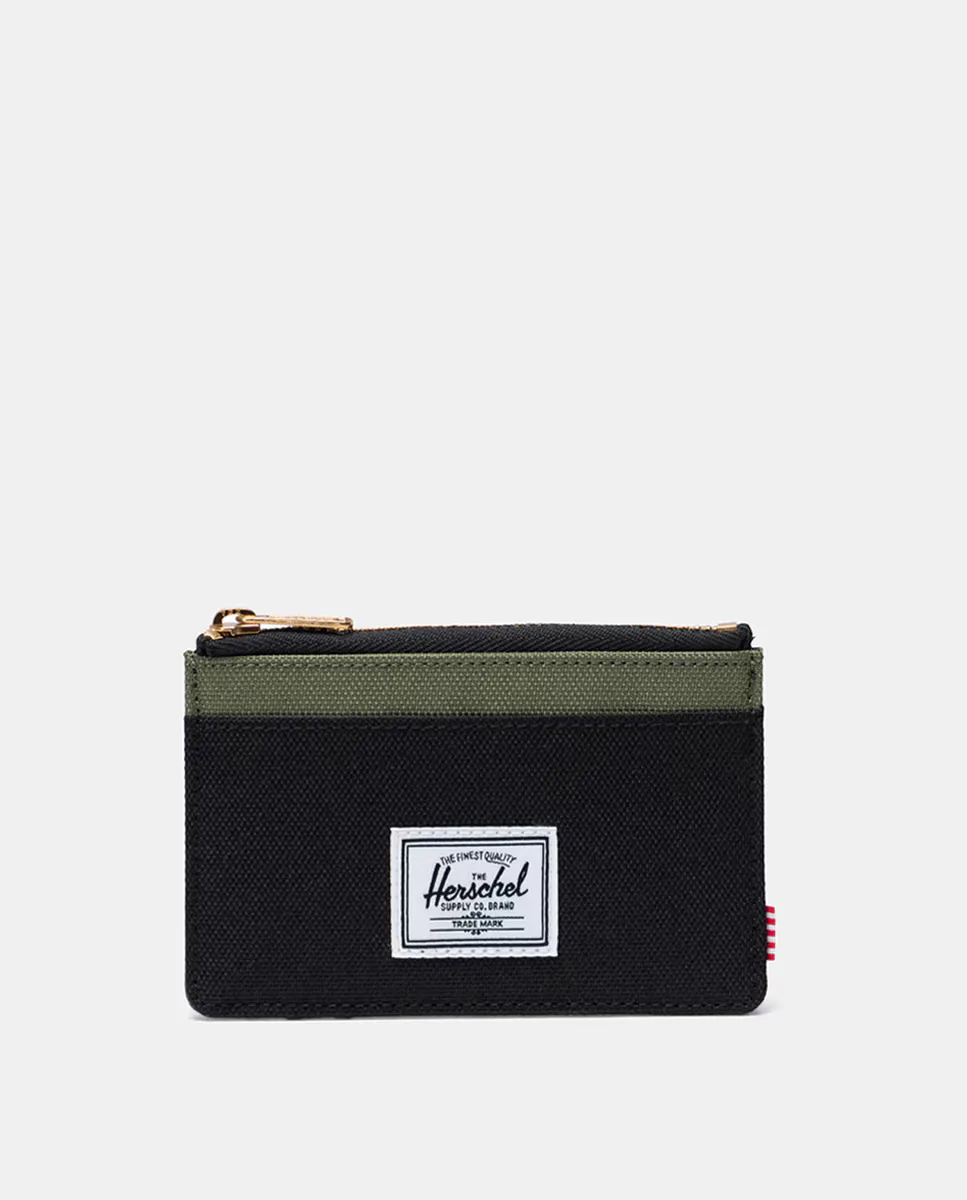

Держатель для карт Herschel Supply Oscar черного цвета на молнии, чёрный