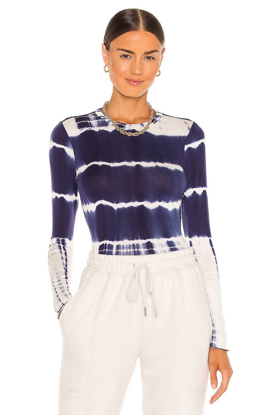 

Топ superdown Dawn Long Sleeve, цвет Blue & White
