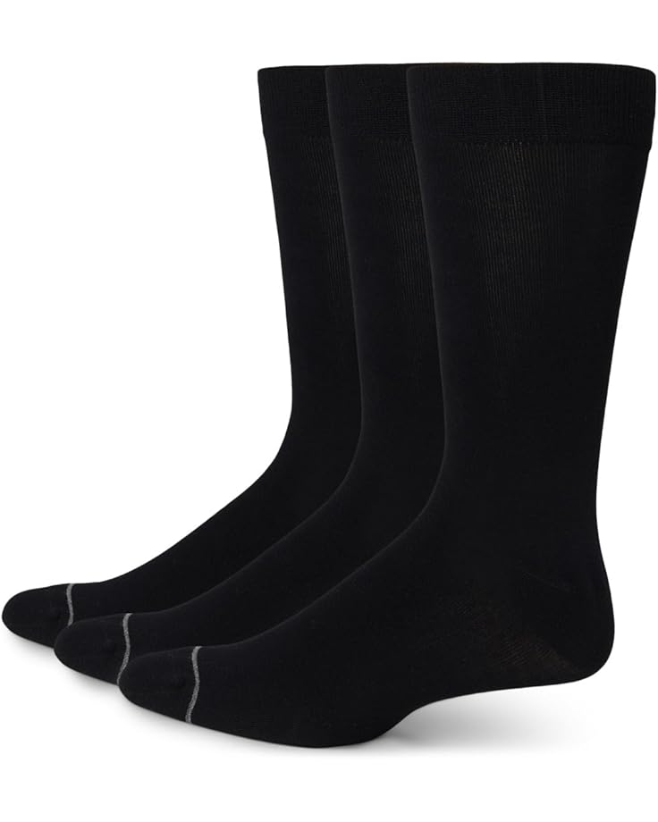 

Носки Florsheim Bamboo Flat Crew Dress 3-Pack Socks, черный