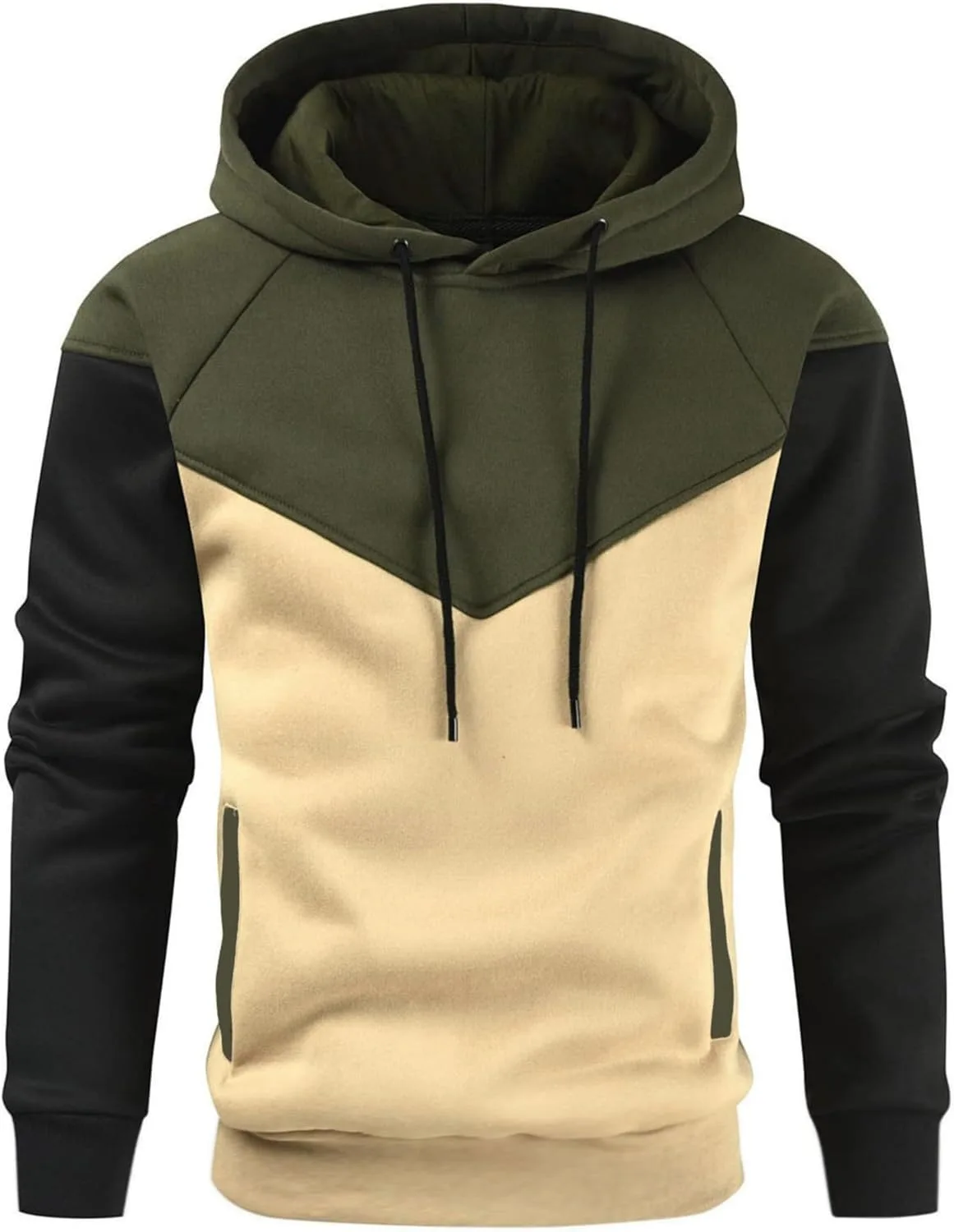 

Мужская толстовка с капюшоном Color Block, Casual Athletic Fleece