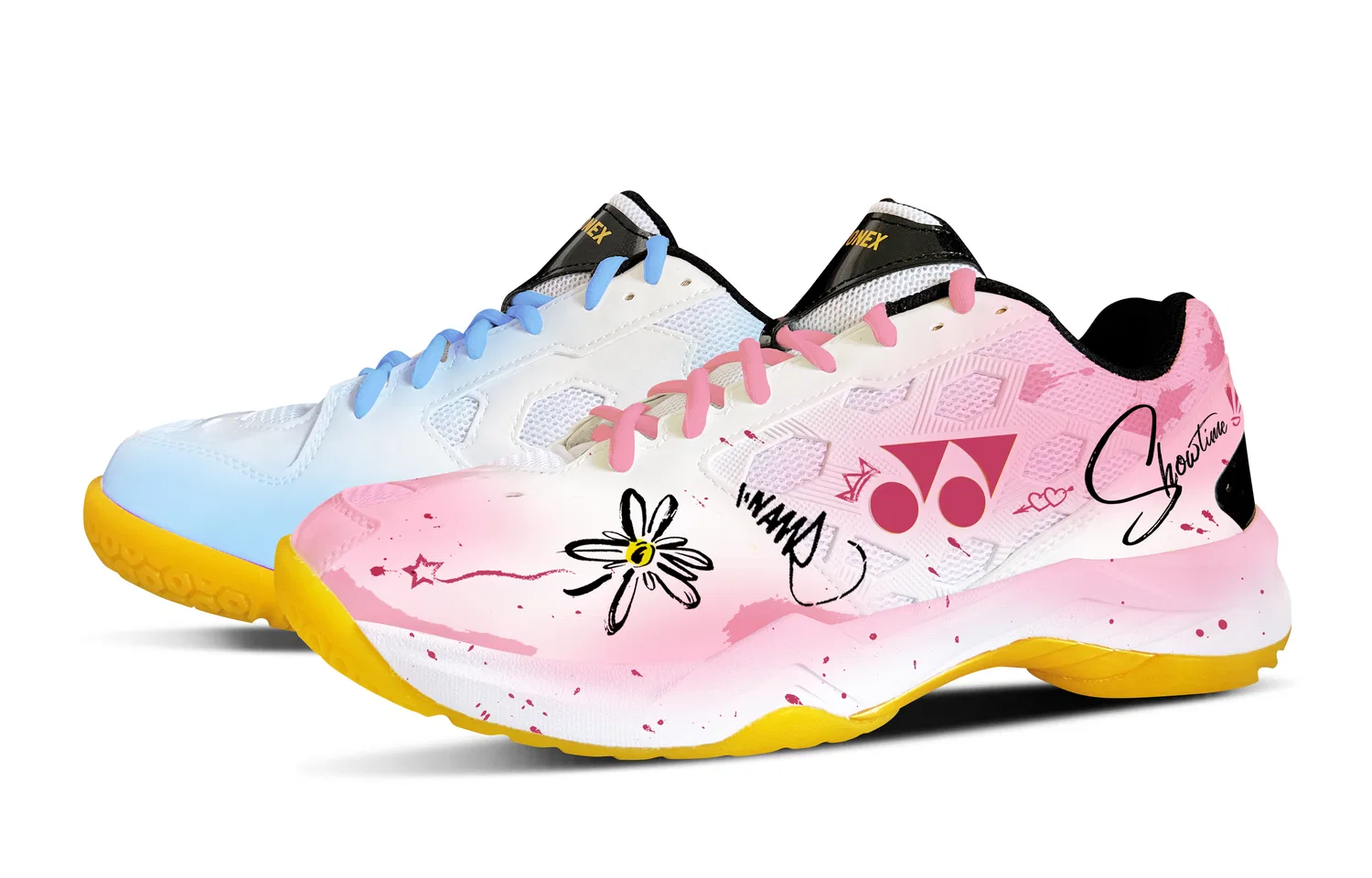 Кроссовки для бадминтона YONEX Power Cushion Pink Blue — фото 3