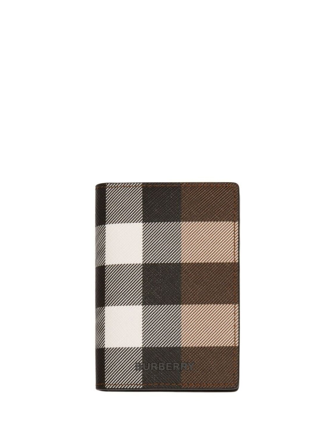 

Burberry складной футляр для карт в клетку, коричневый