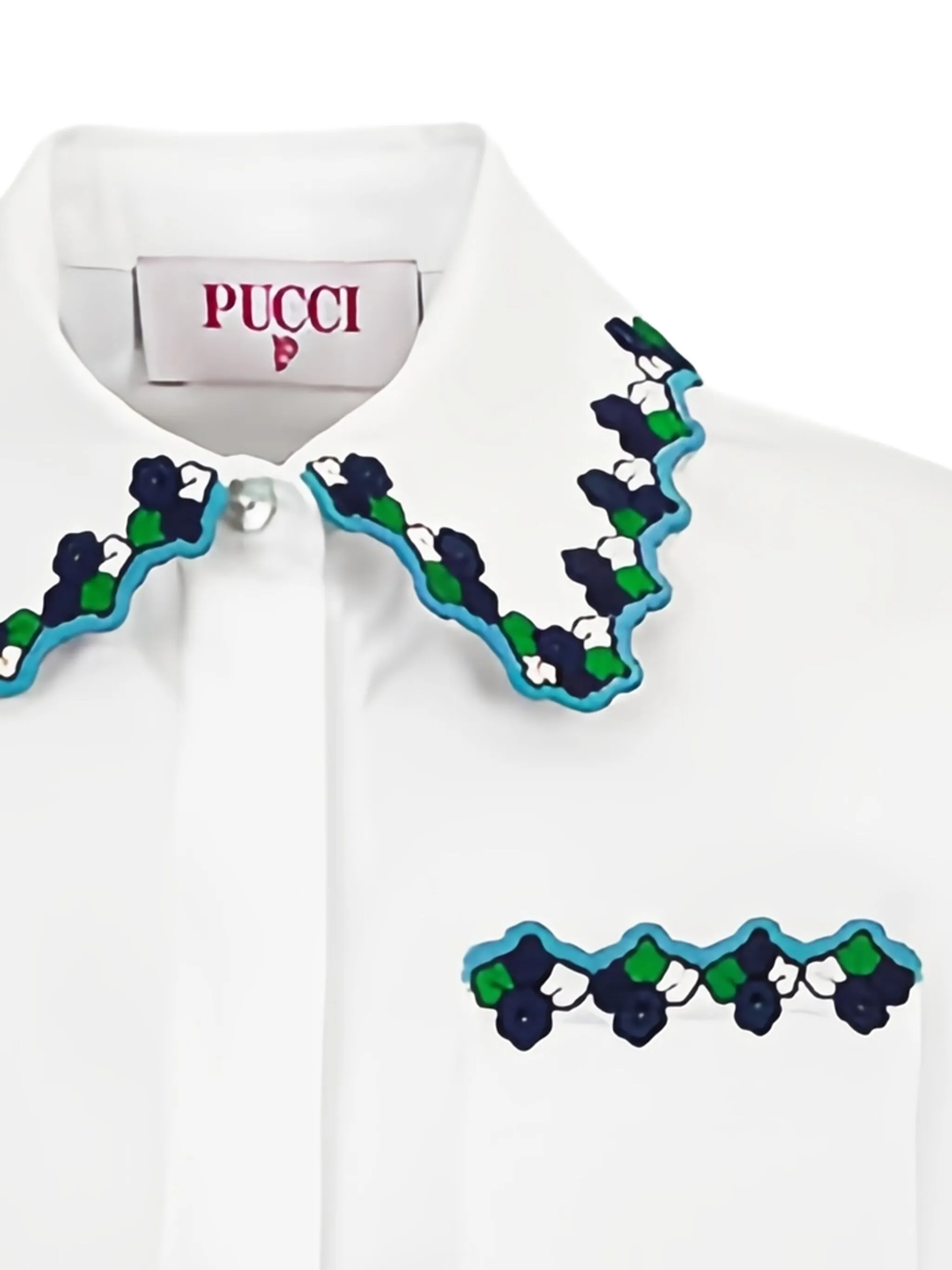 Рубашка с длинными рукавами Pucci Junior, белый — фото 2