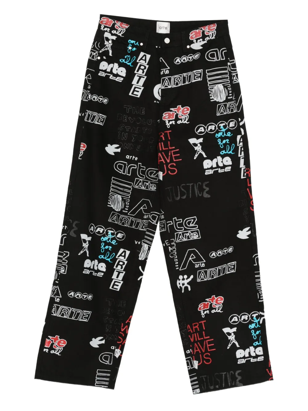 

Джинсы с графичным принтом Arte Antwerp, черный