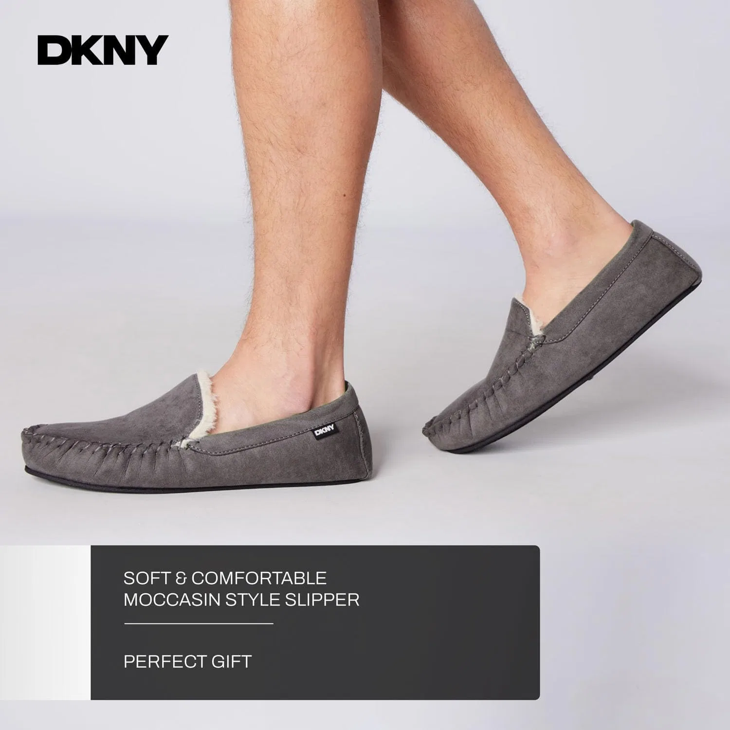 Мужские мокасины DKNY Electra, Gray — фото 4