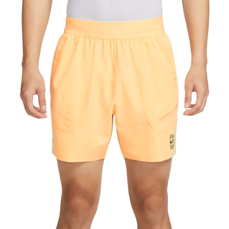 Мужские спортивные шорты Dri Fit Nike, светло-оранжевый/черный